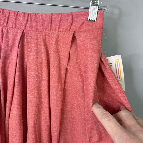 LuLaRoe Madison Marled Salmon Pleated Skirt with Pockets Women's Size XS - Picture 11 of 12